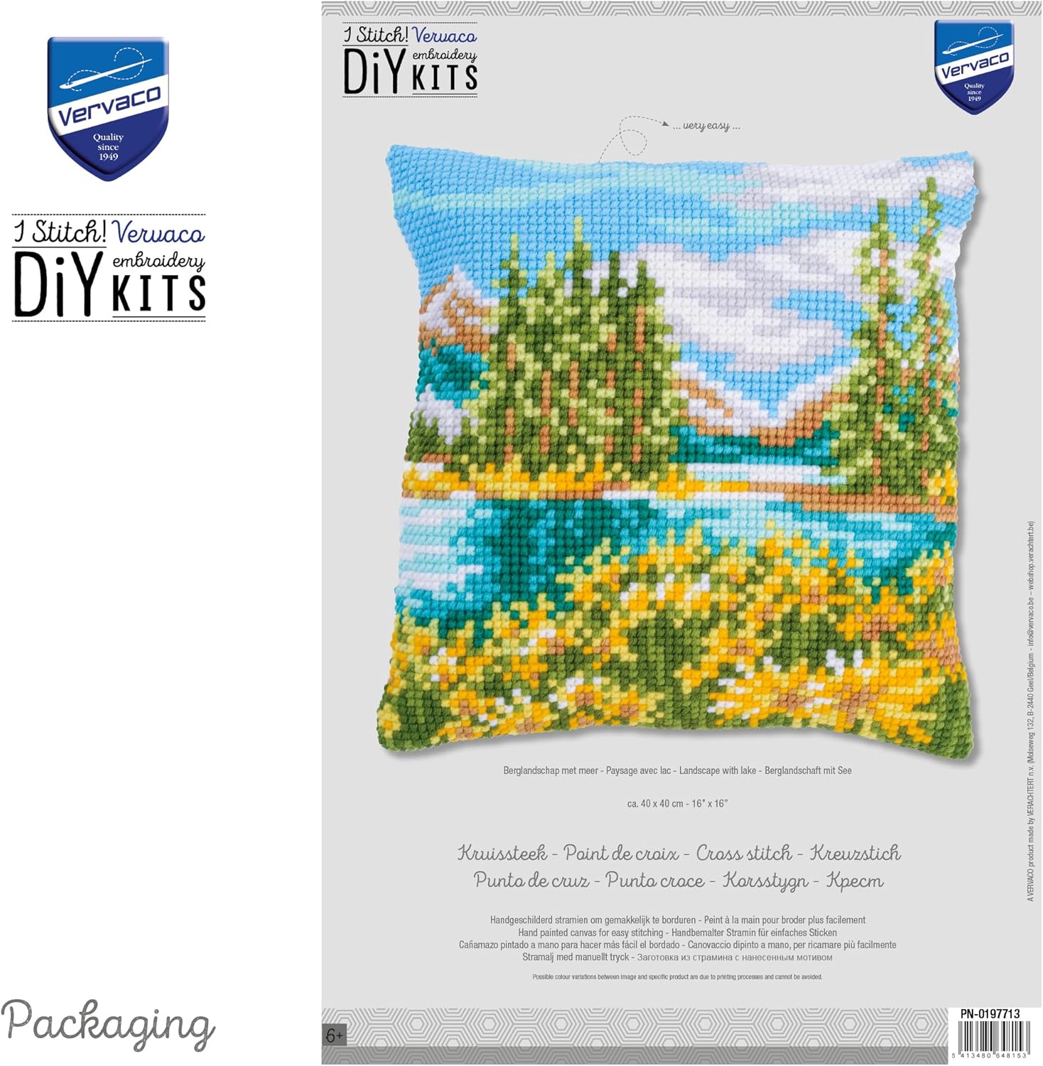 Landscape Printed  Chunky Cross Stitch Kit by Vervaco