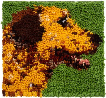 Golden Penny 12x12" Latch Hook Kit by Caron