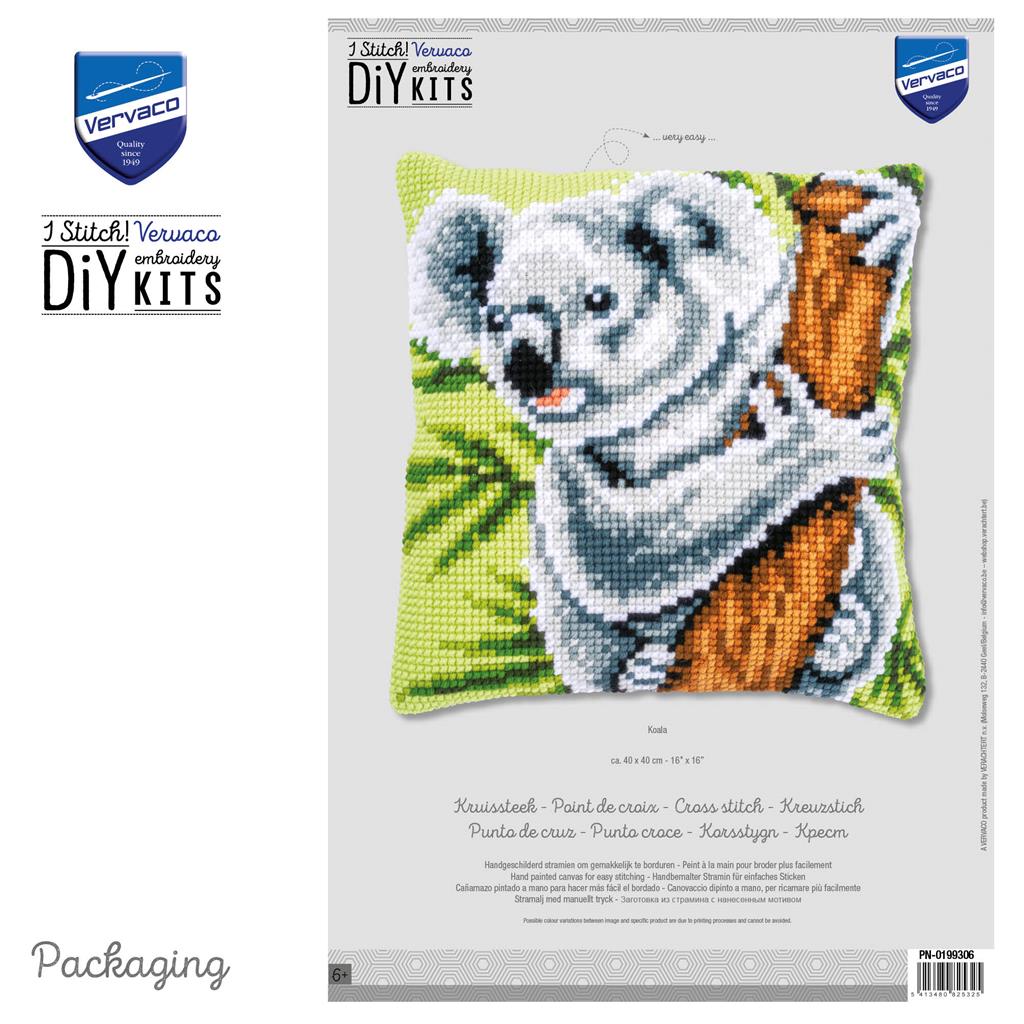Koala Chunky Cross Stitch Cushion Front Kit