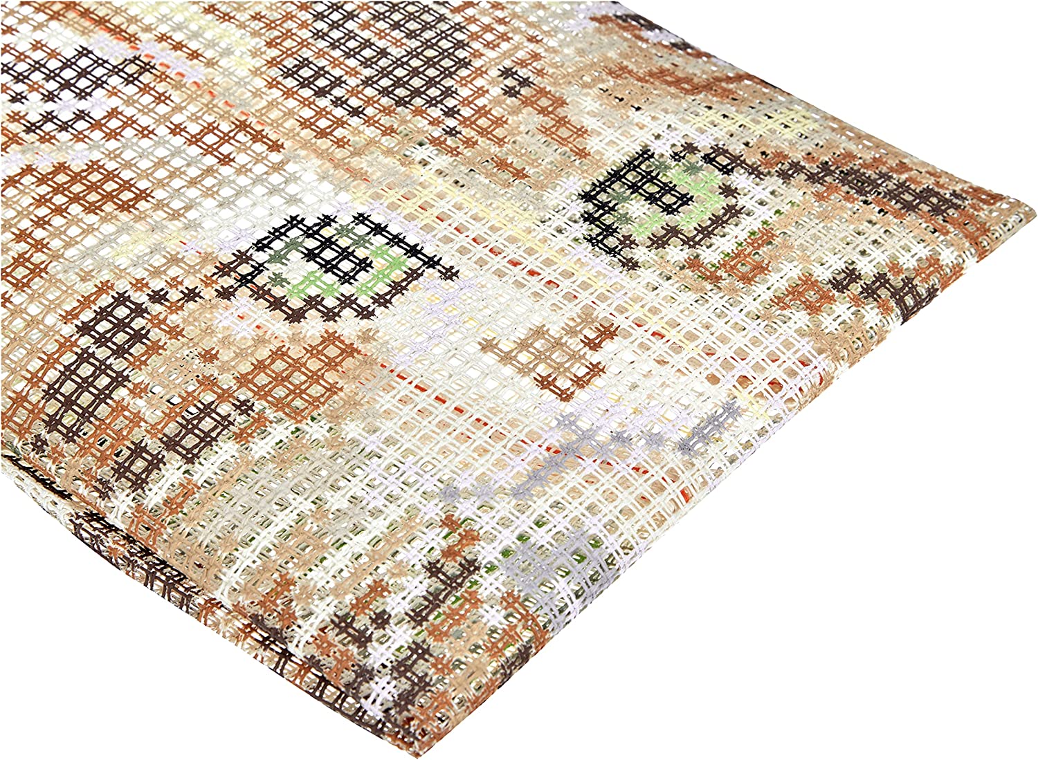 Brown Cat Chunky Cross Stitch Cushion Front Kit