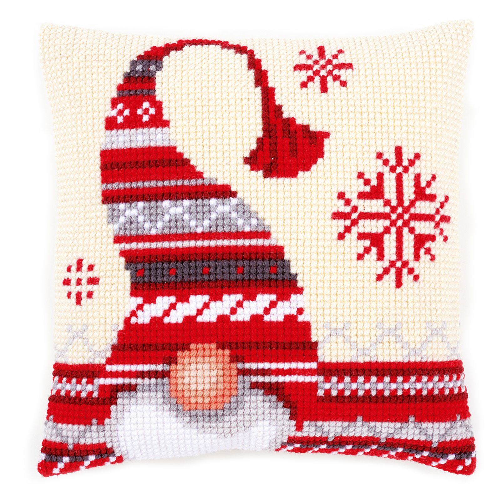 Christmas Elf ~ Chunky Cross Stitch Cushion Front Kit