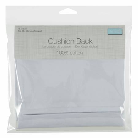 WHITE  Cushion back with zipper cushion backer Use with a 40x40c