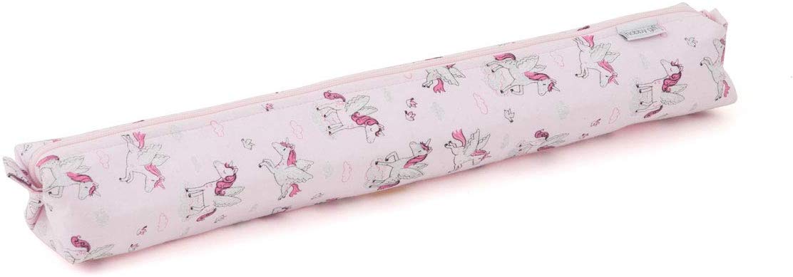 Knittng Needle Holder, Soft Fabric Case Glitter Unicorn Design