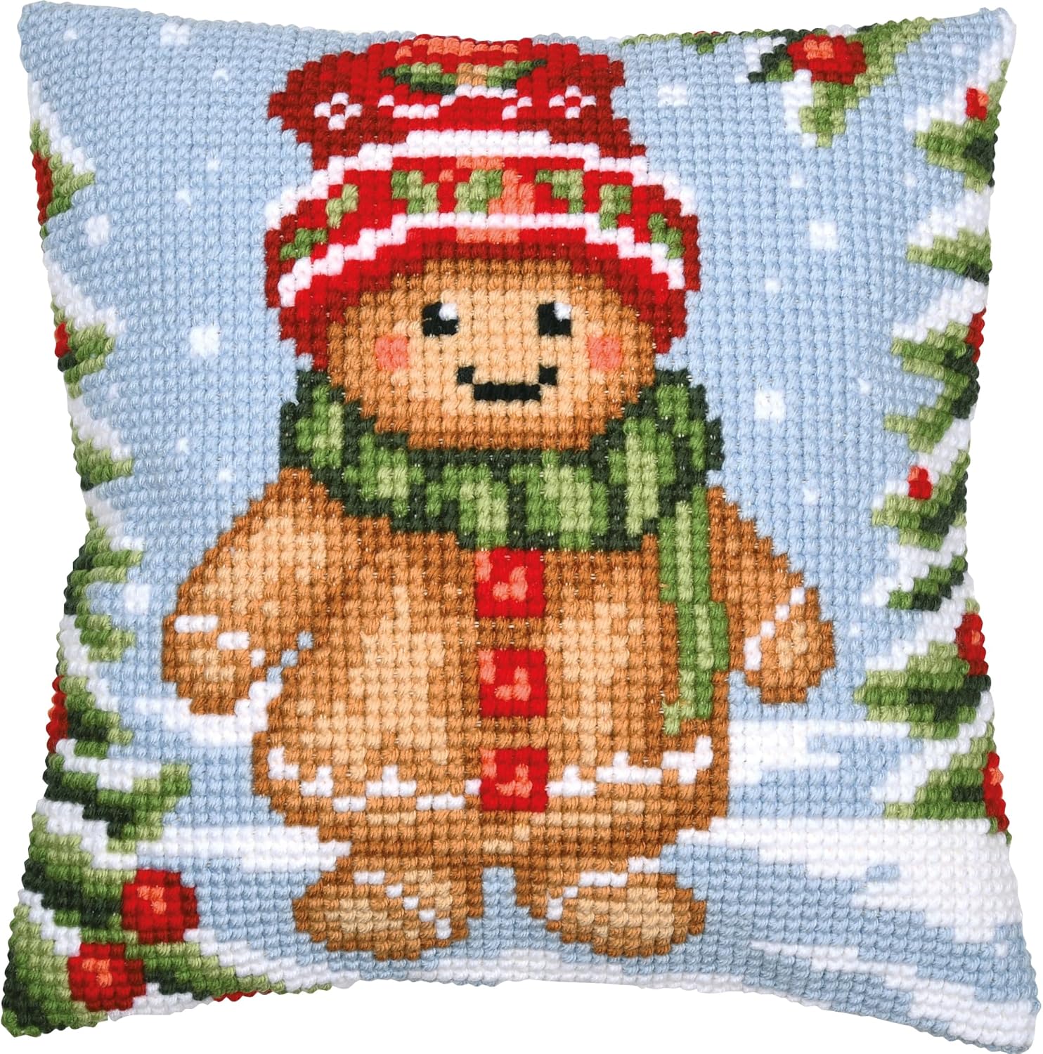 Gingerbread Man - Chunky Cross Stitch Kit 40x40cm