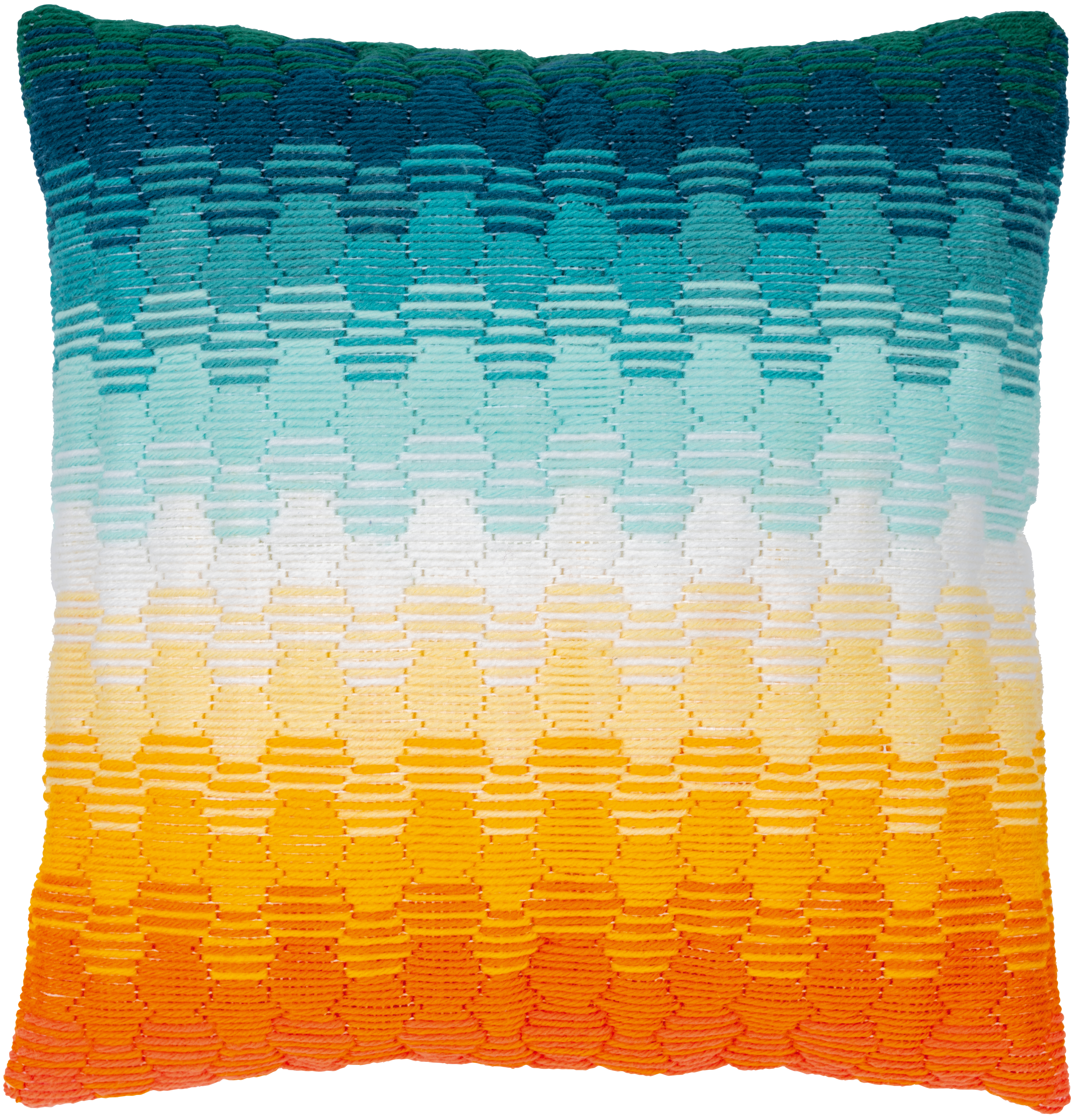 Degrade Longstitch Cushion Front kit Chunky Yarn 40x40cm Vervaco