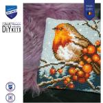 Chunky Cross Stitch Printed Cushion Front Kit Vervaco -Winter Ro