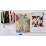 Peonies Chunky Cross Stitch Cushion Front Kit