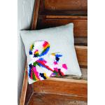 Vervaco Latch Hook & Chain Stitch Cushion Kit. Printed canvas c/