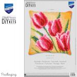 New - Tulips Vervaco Printed Chunky Cross Stitch kit 40x40cm