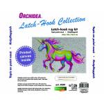 Unicorn Latch Hook Rug Making Kit. Orchidea, 50x74cm