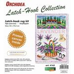 Lavender Latch Hook Rug Making Kit. Orchidea, 50x74cm