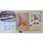 Gnome In The Snow Vervaco Chunky Cross Stitch Kit 40x40cm