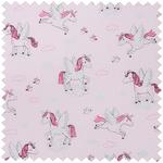 Knittng Needle Holder, Soft Fabric Case Glitter Unicorn Design
