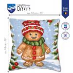 Gingerbread Man - Chunky Cross Stitch Kit 40x40cm