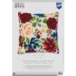 Peonies Chunky Cross Stitch Cushion Front Kit