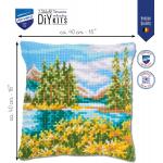 Landscape Printed  Chunky Cross Stitch Kit by Vervaco