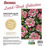 Pink Roses Latch Hook Rug Making Kit. Orchidea, 50x74cm