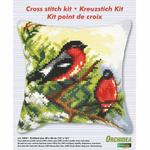 Bullfinches Chunky Cross Stitch Cushion Front Kit 40x40cm
