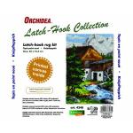 Watermill Latch Hook Rug Making Kit. Orchidea, 50x74cm