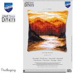Chunky Cross Stitch Printed Cushion Front Kit Vervaco - Mountain