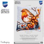 Chunky Cross Stitch Printed Cushion Front Kit Vervaco -Winter Ro