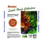 Peeking Leopard Latch Hook Rug Making Kit. Orchidea, 50x74cm