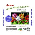 Tulips Latch Hook Rug Making Kit. Orchidea, 50x74cm