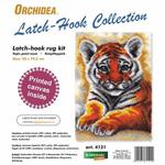 Tiger Cub Latch Hook Rug Making Kit. Orchidea, 50x74cm