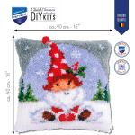 Ice Gnome Latch Hook Cushion Front Kit 40x40cm