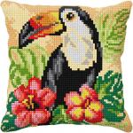 Toucan Chunky Cross Stitch Cushion Front Kit 9572