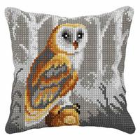 Wise Owl Chunky Cross Stitch Cushion Front Kit 40x40cm