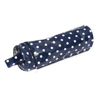 Vinyl Yarn & Needle Holder - Navy Spot