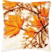 Autumn Leaves Chunky Cross Stitch Cushion Front Kit