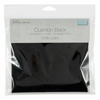 BLACK Cushion back with zipper cushion backer Use with a 40x40cm