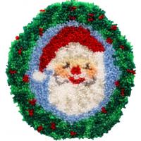 MCG Textiles Latch Hook Kit - Santa Face 13x13"
