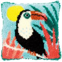 Toucan Latch Hook Cushion Front Kit