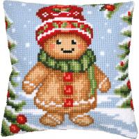 Gingerbread Man - Chunky Cross Stitch Kit 40x40cm