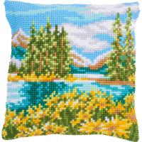 Landscape Printed  Chunky Cross Stitch Kit by Vervaco
