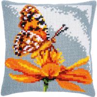 Chunky Cross Stitch Cushion Front Kit Vervaco - Butterfly