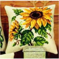 Sunflowers Chunky Cross Stitch Cushion Fron Kit Vervaco