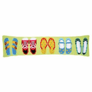 Summer Feet - chunky cross stitch draught excluder complete kit