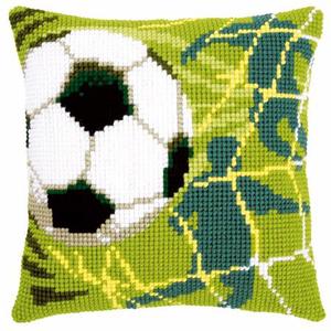 Goal! Football Chunky Cross Stitch Cushion Front Kit