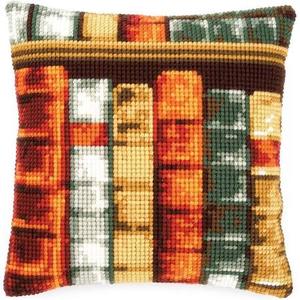 Books - Chunky Cross Stitch Cushion Front Kit 40x40cm