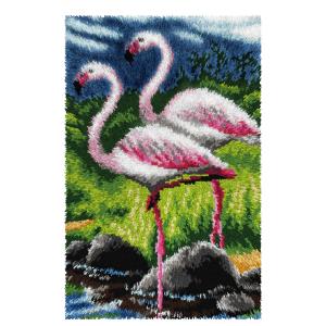 Flamingoes  Latch Hook Kit 50x74.5cm by Orchidea