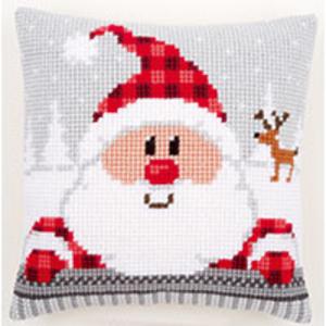 Funny Santa Chunky Cross Stitch cushion Front Kit 139