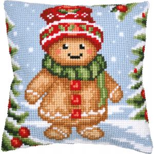 Gingerbread Man - Chunky Cross Stitch Kit 40x40cm