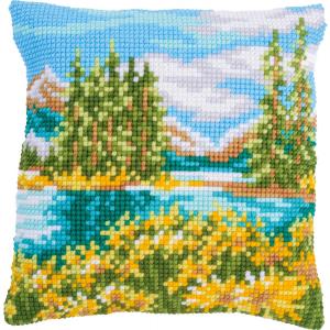 Landscape Printed  Chunky Cross Stitch Kit by Vervaco