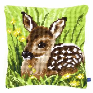 Little Deer Vervaco Chunky Cross Stitch Cushion Front Kit