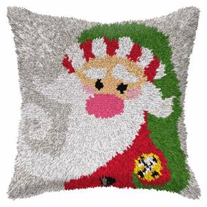 Santa Claus (4117) Latch Hook Cushion Front Kit. Orchidea, 40x40