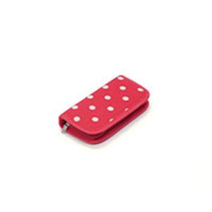 Red Polkadot  patterned Material Crochet Hook Set c/w 14 differ